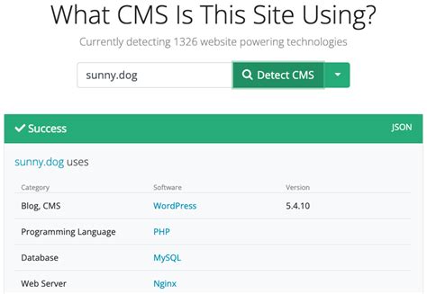 detect cms